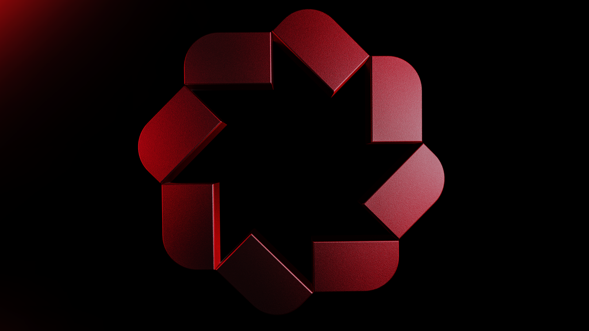 ENGYS logo featuring a stylized, interlocking hexagonal shape in dark red against a black background.