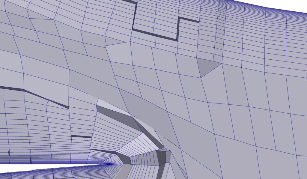 Full surface coverage of 20+ prism layers with low y+ grid using the ENGYS Advanced Mesh algorithm