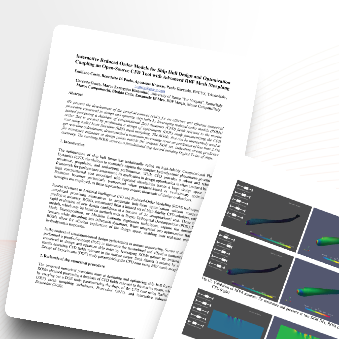 Interactive Reduced Order Models for Ship Hull Design and Optimization ...